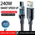 120W / 240W Digital Display Fast Charging Cable – Ultra-Speed USB & Type-C