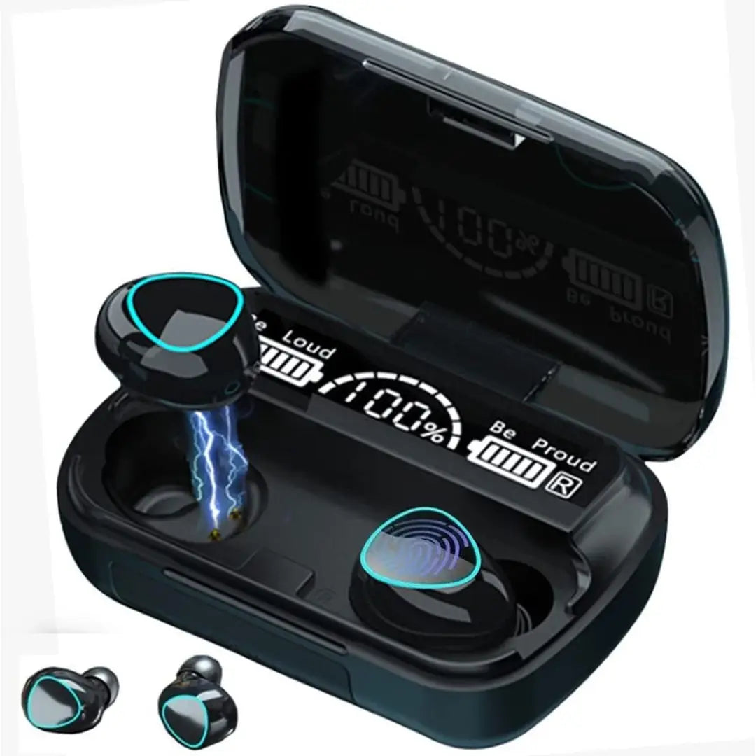 TWS Wireless Bluetooth 5.1 Earbuds with LED Display & 3500mAh Charging Case