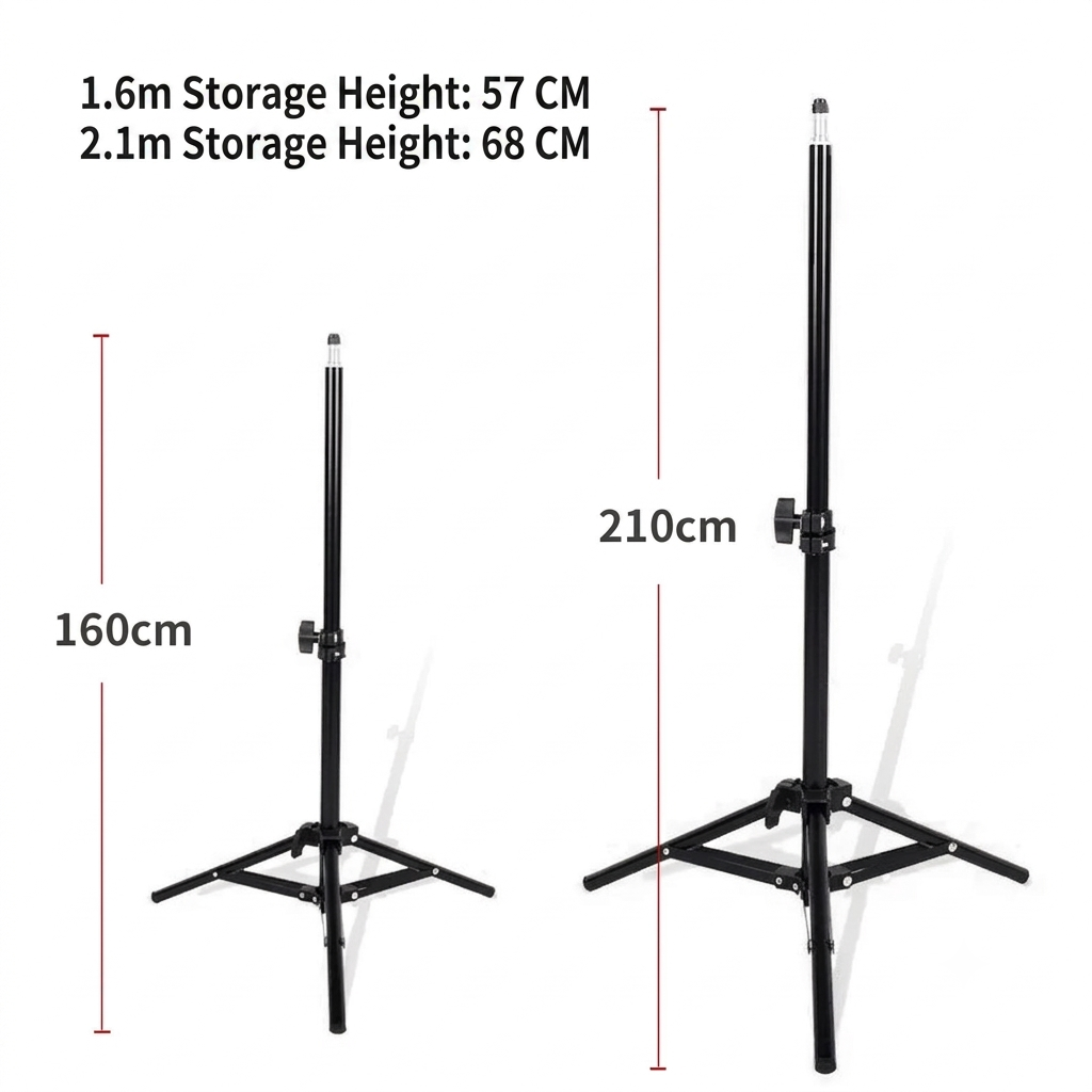 60cm Desktop Mini Tripod Stand with Phone Holder & Bluetooth Remote